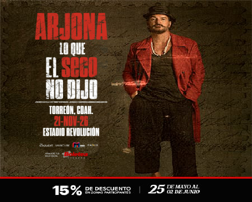 TCER261121 RICARDO ARJONA | ESTADIO REVOLUCION