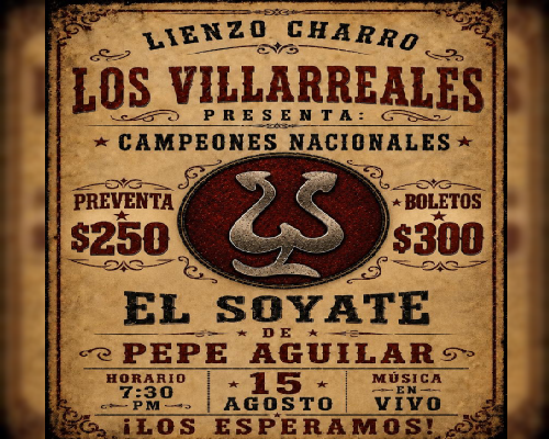 TCLCV260815 CAMPEONES NACIONALES | LIENZO CHARRO LOS VILLAREALES