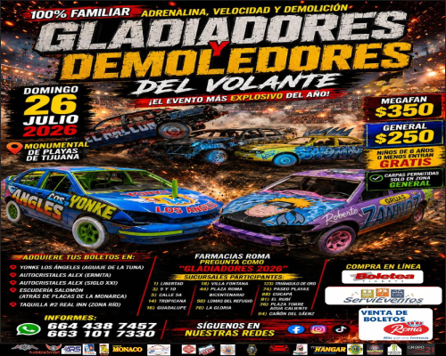 TBPM20260726 GLADIADORES AL VOLANTE 2026 | TIJUANA