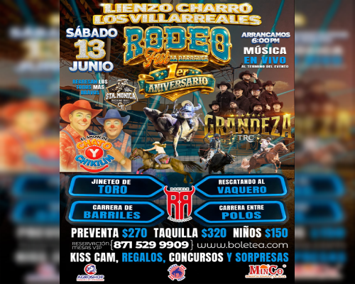 TCLC260613 RODEO FEST LA BARRANCA | 1ER ANIVERSARIO | LIENZO CHARRO LOS VILLAREALES